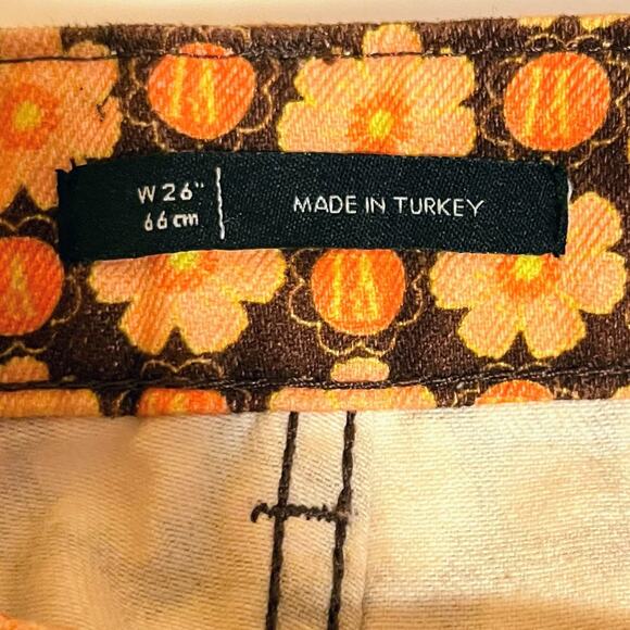 ASOS Reclaimed Vintage 70s Floral Matching Set Vest & Pants Women’s US 2 Retro - Picture 7 of 10